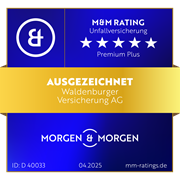 Morgen & Morgen-Siegel Unfallversicherung Ausgezeichnet 04/2025