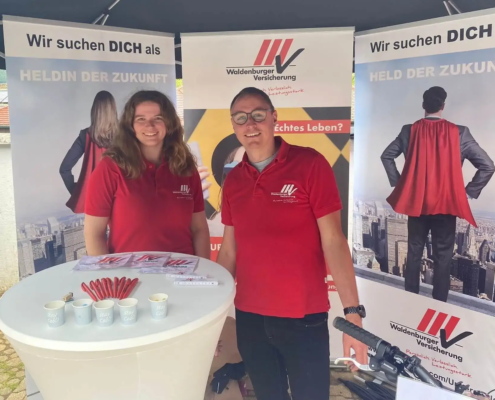 Das Ausbilderteam der Waldenburger Das Ausbilderteam der Waldenburger auf dem Berufsinfotag 2024